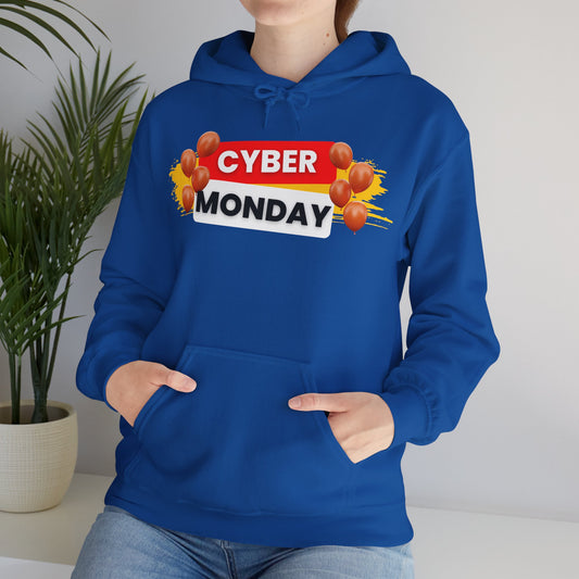 Cyber Monday Party Hoodie - Celebration Graphic Unisex Fleece