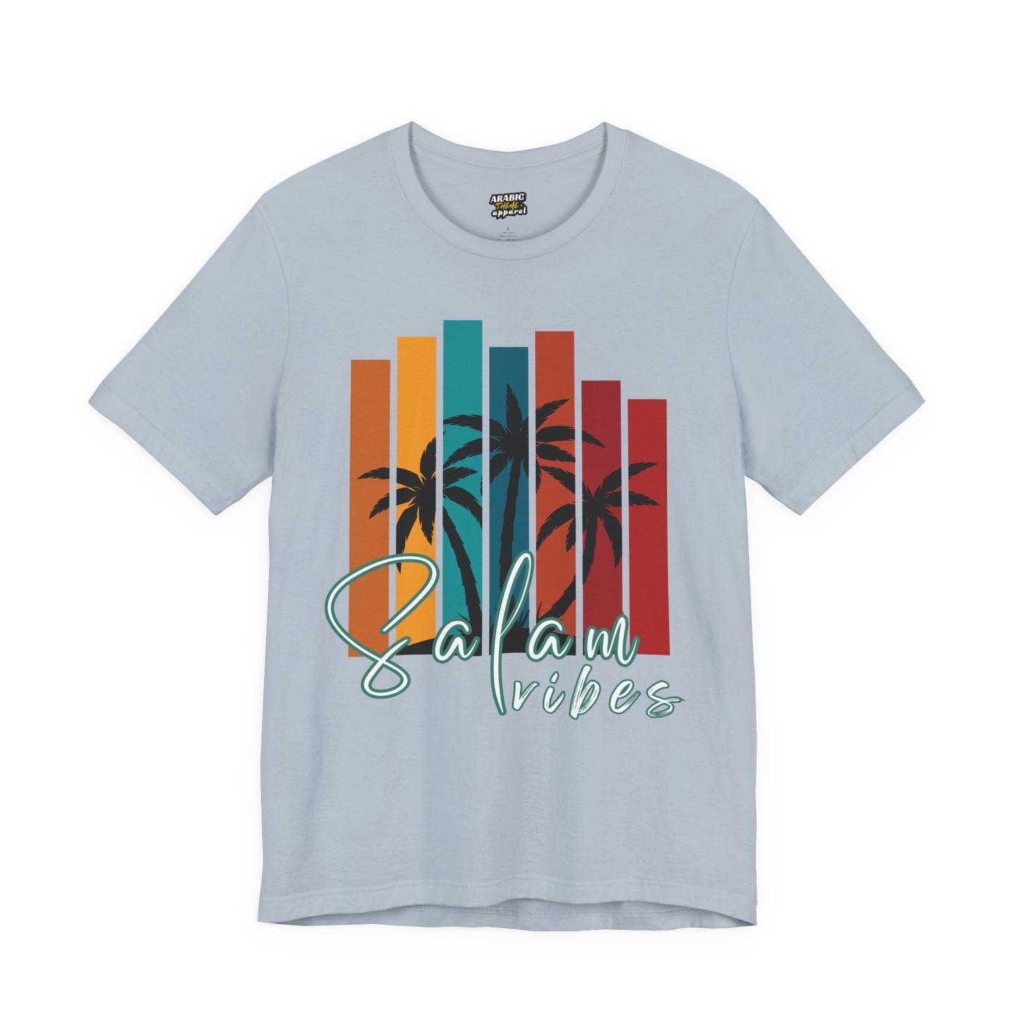 Salam Vibes Palm Tree Graphic Tee T-Shirt - Cozy Soft Cotton Graphic Unisex Tee