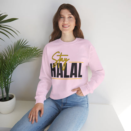 Stay Halal Graphic Sweatshirt - Soft Cozy Stay Halal Graphic Unisex Sweatshirt