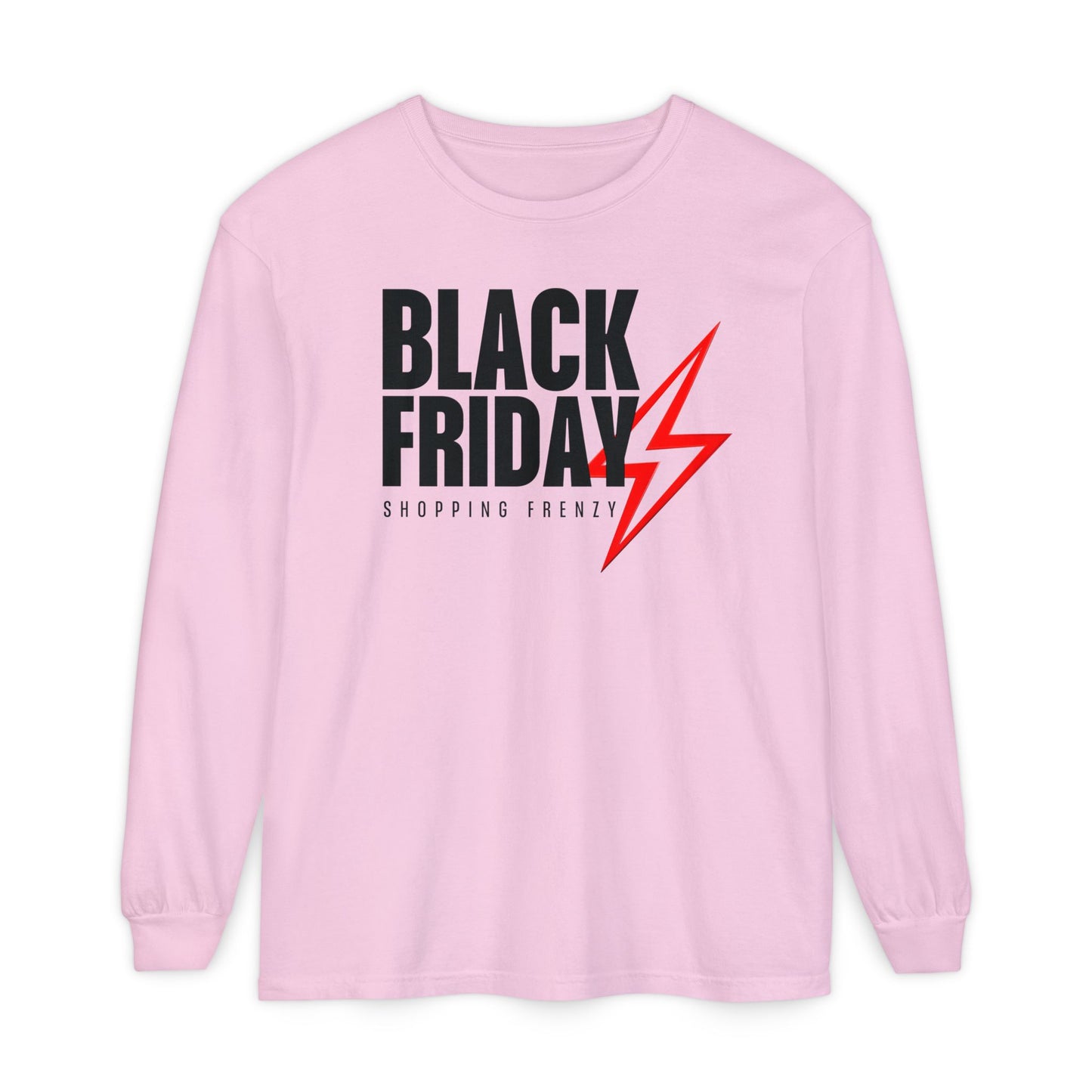 Black Friday Shopping Frenzy Long Sleeve - Lightning Graphic Tee
