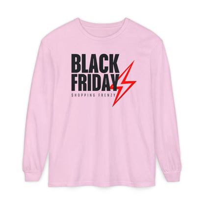 Black Friday Shopping Frenzy Long Sleeve - Lightning Graphic Tee