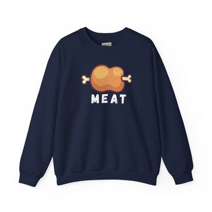 Cartoon MEAT Graphic Sweatshirt - Cozy Soft Cotton Unisex Graphic Sweatshirt