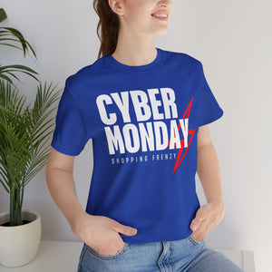 Cyber Monday Shopping Frenzy T-Shirt - Lightning Graphic Unisex Tee