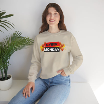 Cyber Monday Party Sweatshirt - Celebration Graphic Unisex Crewneck
