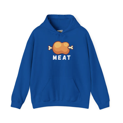 Cartoon MEAT Graphic Hoodie - Cozy Soft Cotton Unisex Graphic Hoodie
