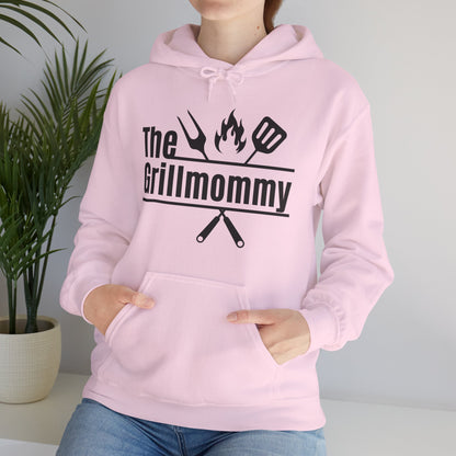 The Grillmommy Typography Hoodie - Cozy Soft Cotton Unisex BBQ Graphic Hoodie