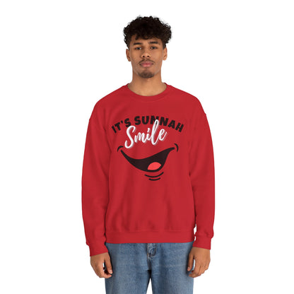 It's Sunnah Smile Graphic Sweatshirt - It's Sunnah Smile Typography Islamic Unisex Sweatshirt