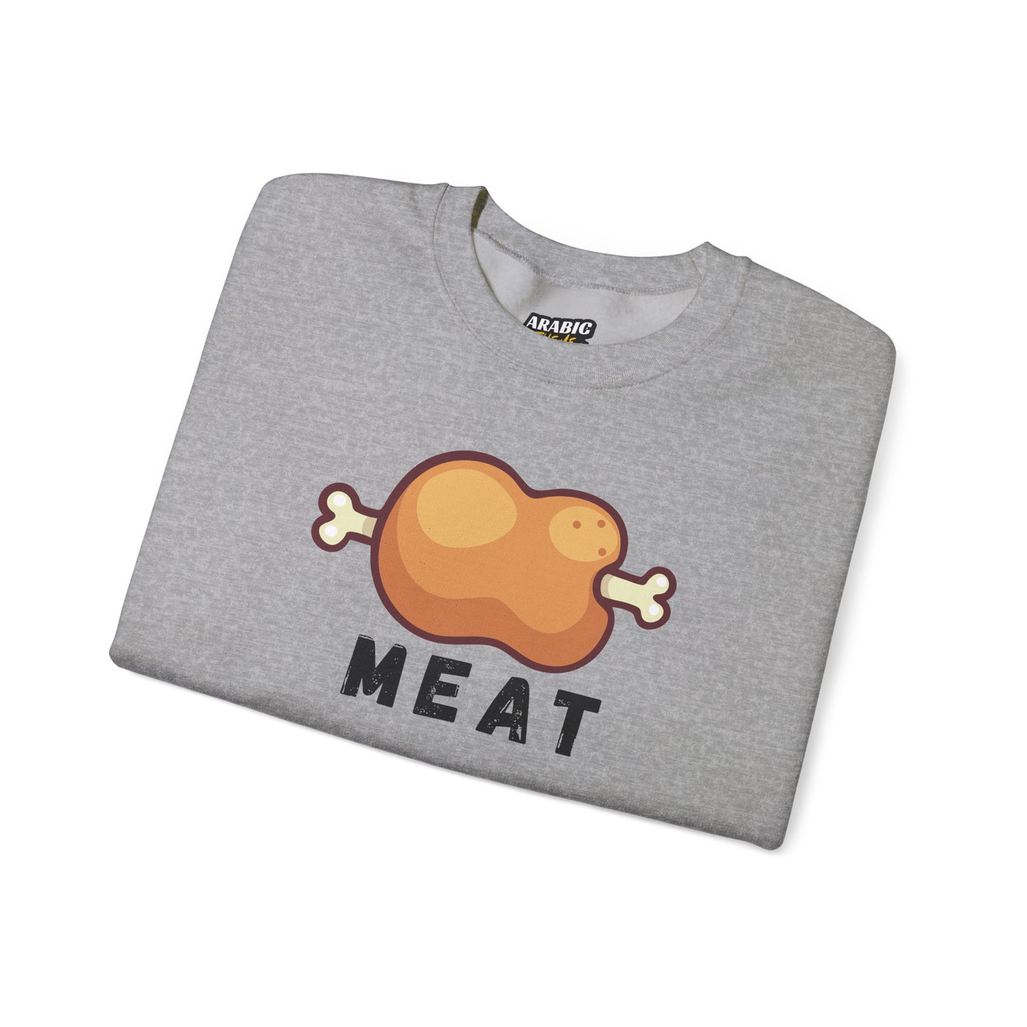 Cartoon MEAT Graphic Sweatshirt - Cozy Soft Cotton Unisex Graphic Sweatshirt