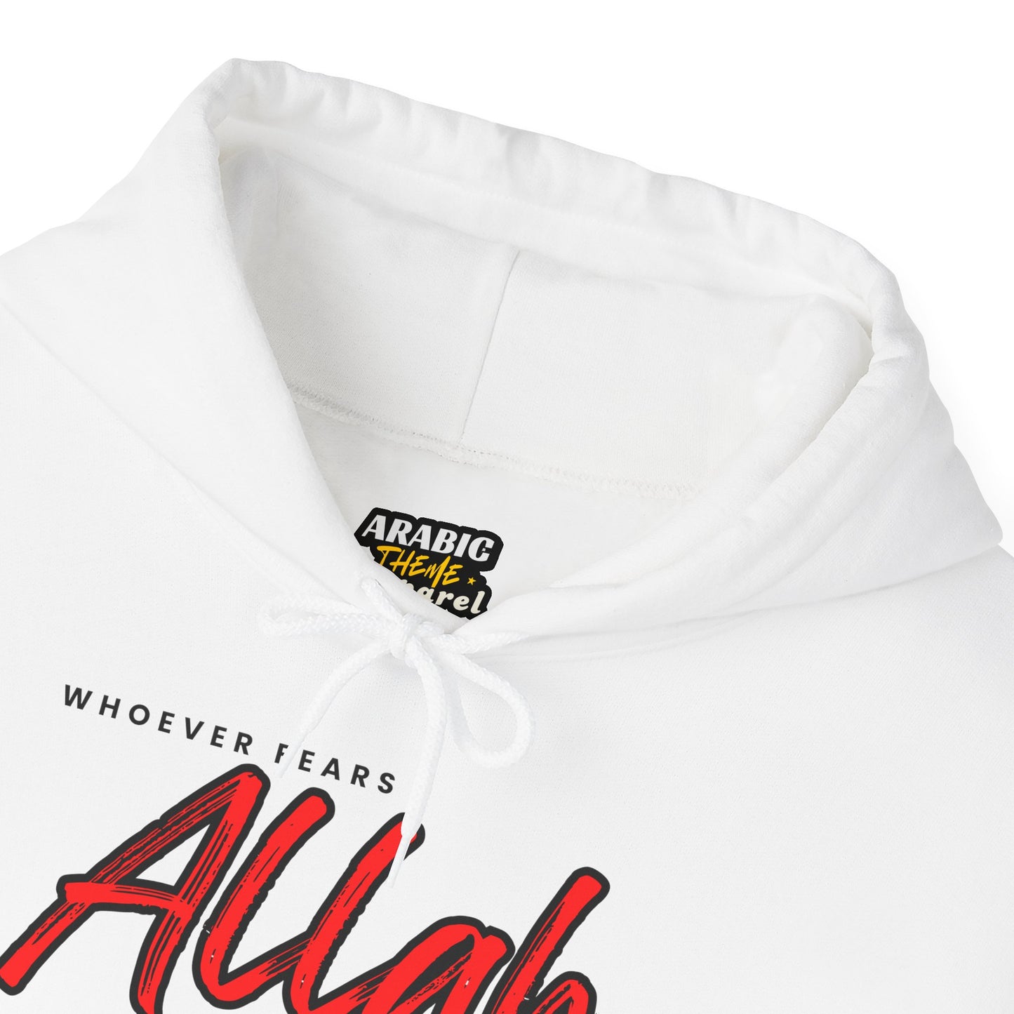 Fear Allah Way Typographic Hoodie - Cozy Soft Cotton Unisex Statement Hoodie