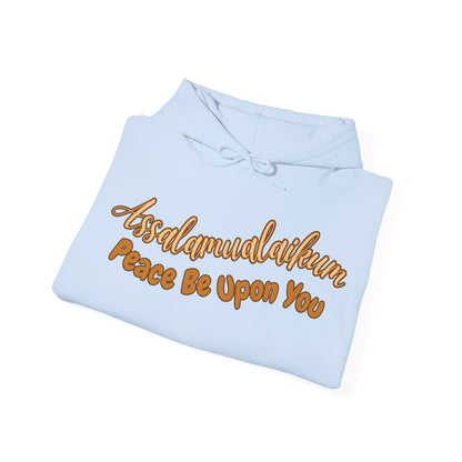 Assalamualaikum Peace Be Upon You Graphic Hoodie - Cozy Salam Typography Unisex Hoodie