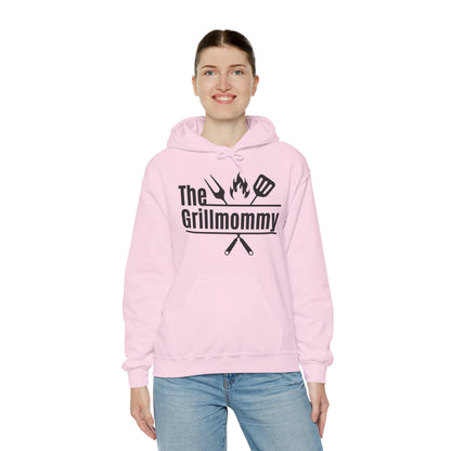 The Grillmommy Typography Hoodie - Cozy Soft Cotton Unisex BBQ Graphic Hoodie