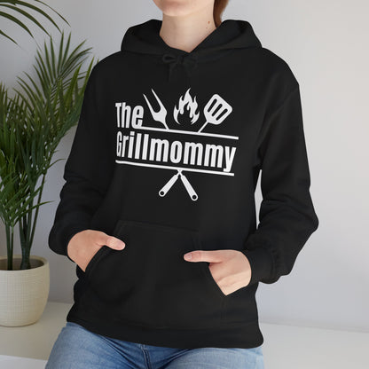 The Grillmommy Typography Hoodie - Cozy Soft Cotton Unisex BBQ Graphic Hoodie