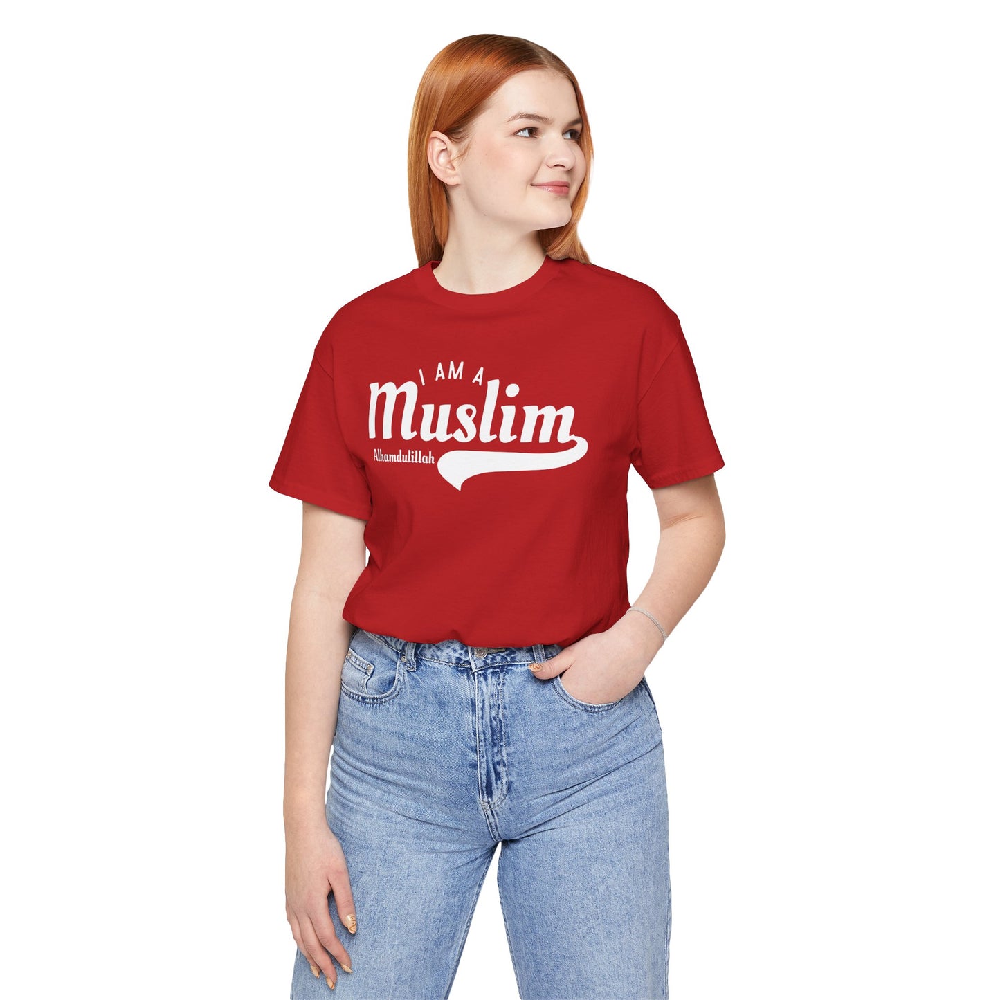I Am A Muslim Typographic Tee T-Shirt - Cozy Soft Cotton Unisex Statement Tee