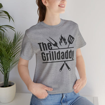 The Grilldaddy Typography Tee T-Shirt - Cozy Soft Cotton Unisex BBQ Graphic Tee