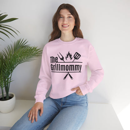 The Grillmommy Typography Sweatshirt - Cozy Soft Cotton Unisex BBQ Graphic Sweatshirt
