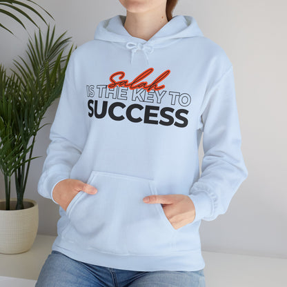 Salah is the Key to Success Typographic Hoodie - Cozy Soft Cotton Unisex Statement Hoodie