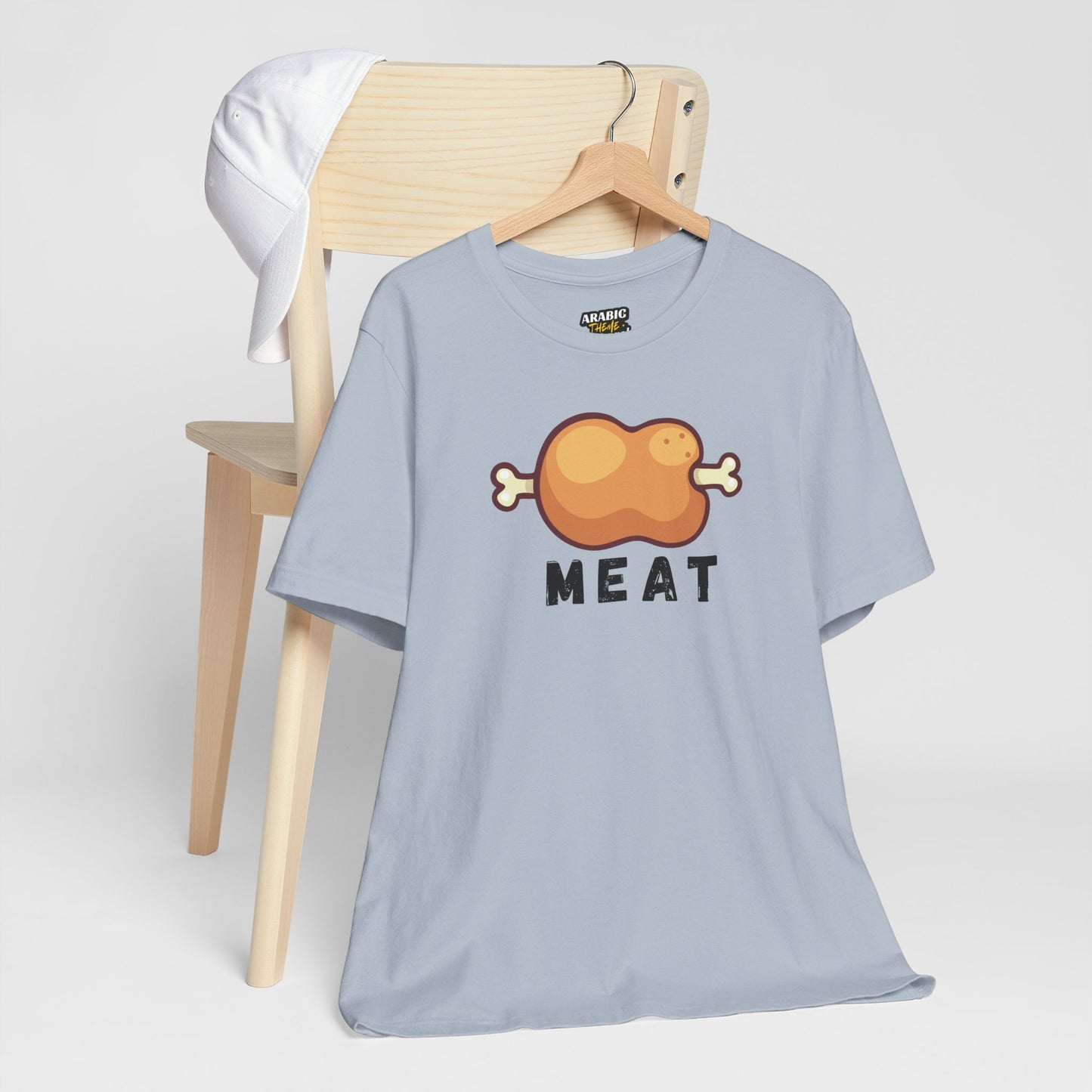Cartoon MEAT Graphic Tee T-Shirt - Cozy Soft Cotton Unisex Graphic Tee