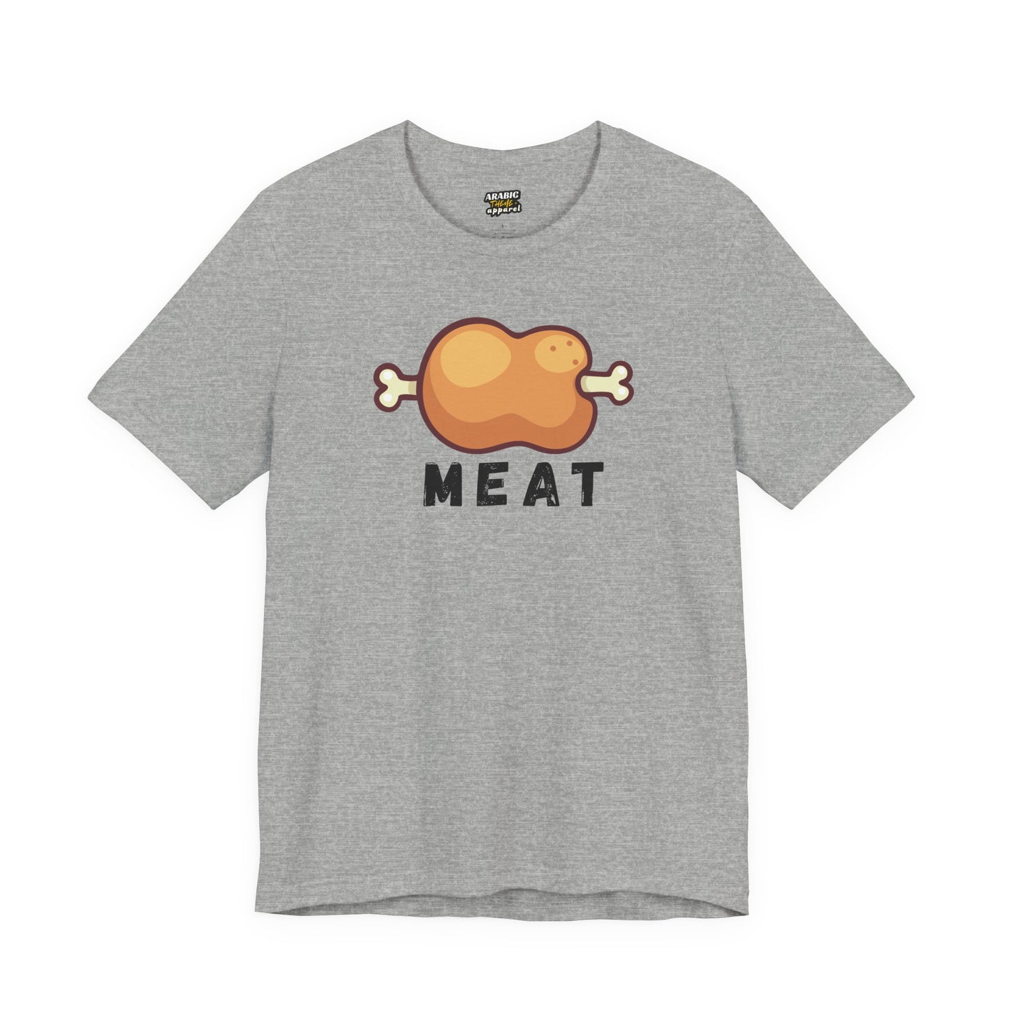 Cartoon MEAT Graphic Tee T-Shirt - Cozy Soft Cotton Unisex Graphic Tee