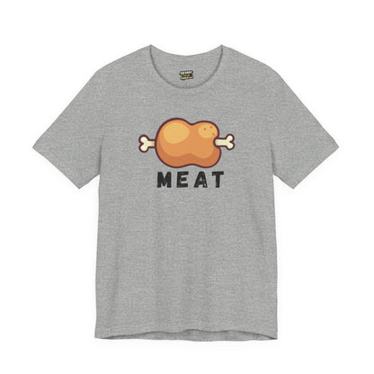 Cartoon MEAT Graphic Tee T-Shirt - Cozy Soft Cotton Unisex Graphic Tee