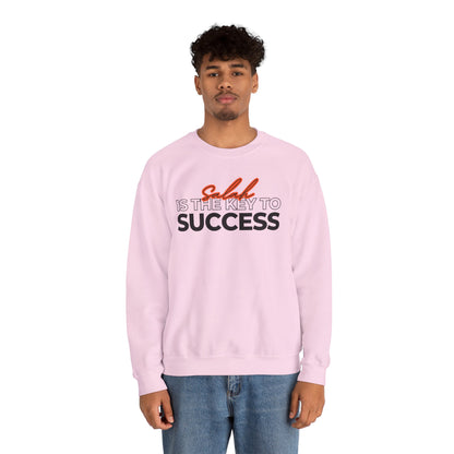 Salah is the Key to Success Typographic Sweatshirt - Cozy Soft Cotton Unisex Statement Sweatshirt