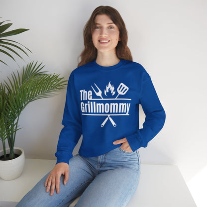 The Grillmommy Typography Sweatshirt - Cozy Soft Cotton Unisex BBQ Graphic Sweatshirt