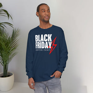 Black Friday Shopping Frenzy Long Sleeve - Lightning Graphic Tee