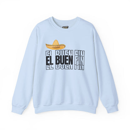 El Buen Fin Shadow Typography Sweatshirt - 3D Graphic Crewneck