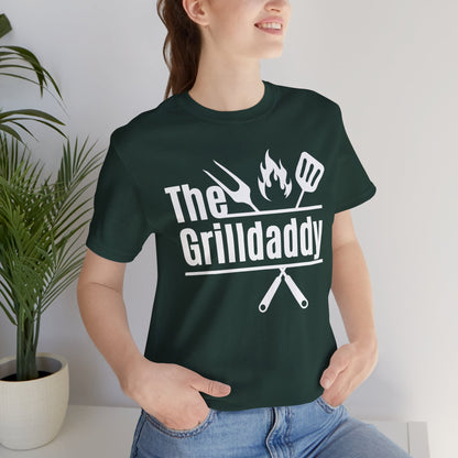 The Grilldaddy Typography Tee T-Shirt - Cozy Soft Cotton Unisex BBQ Graphic Tee