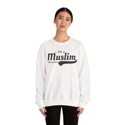 I Am A Muslim Typographic Sweatshirt - Cozy Soft Cotton Unisex Statement Sweatshirt