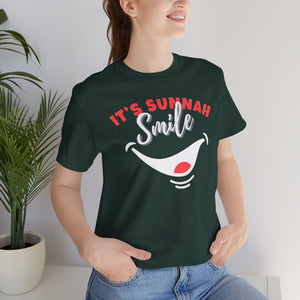 It's Sunnah Smile Graphic Tee T-Shirt - It's Sunnah Smile Typography Islamic Unisex Tee
