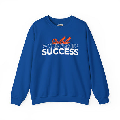 Salah is the Key to Success Typographic Sweatshirt - Cozy Soft Cotton Unisex Statement Sweatshirt