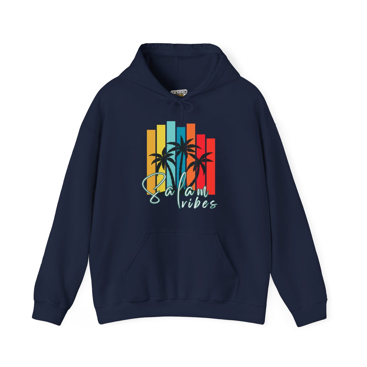 Salam Vibes Palm Tree Graphic Hoodie - Cozy Soft Cotton Graphic Unisex Hoodie