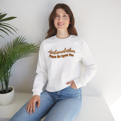 Assalamualaikum Peace Be Upon You Graphic Sweatshirt - Cozy Salam Typography Unisex Sweatshirt