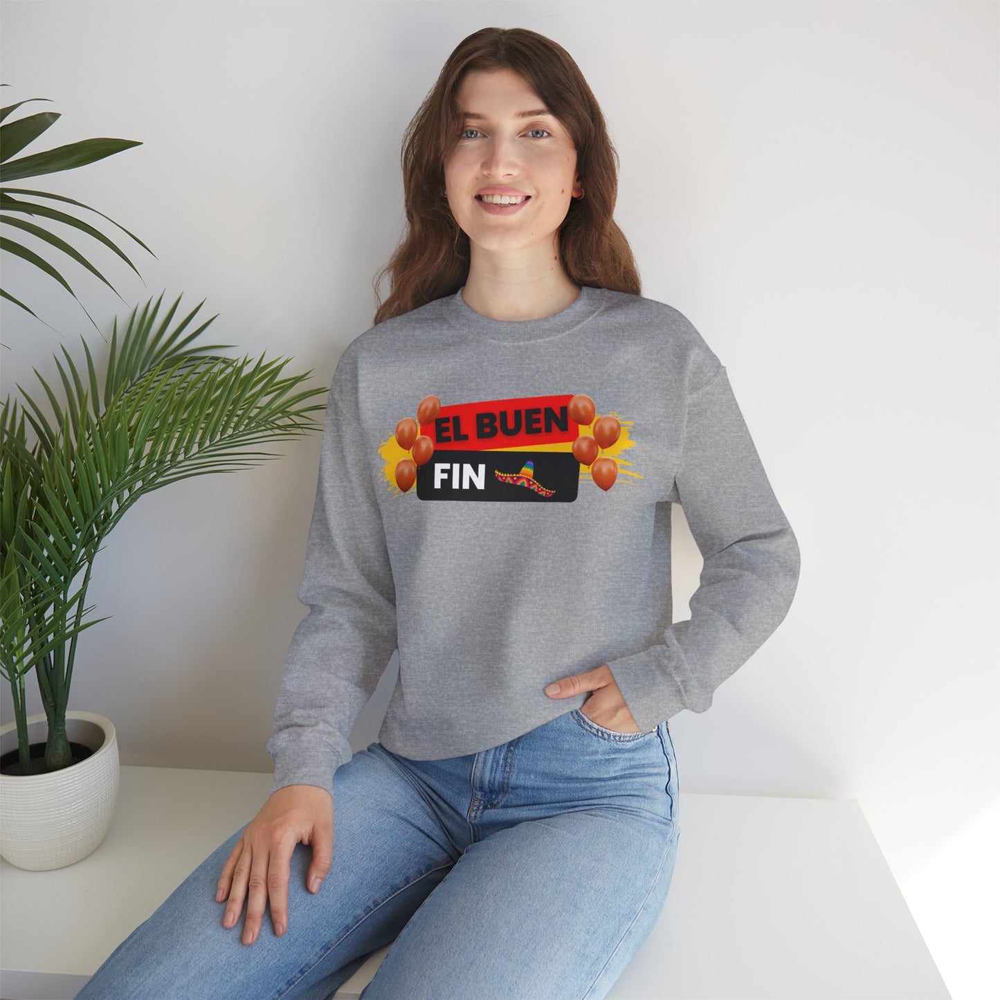 El Buen Fin Party Sweatshirt - Celebration Graphic Unisex Crewneck
