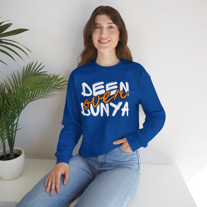 Deen Over Dunya Typographic Sweatshirt - Cozy Soft Cotton Unisex Statement Sweatshirt