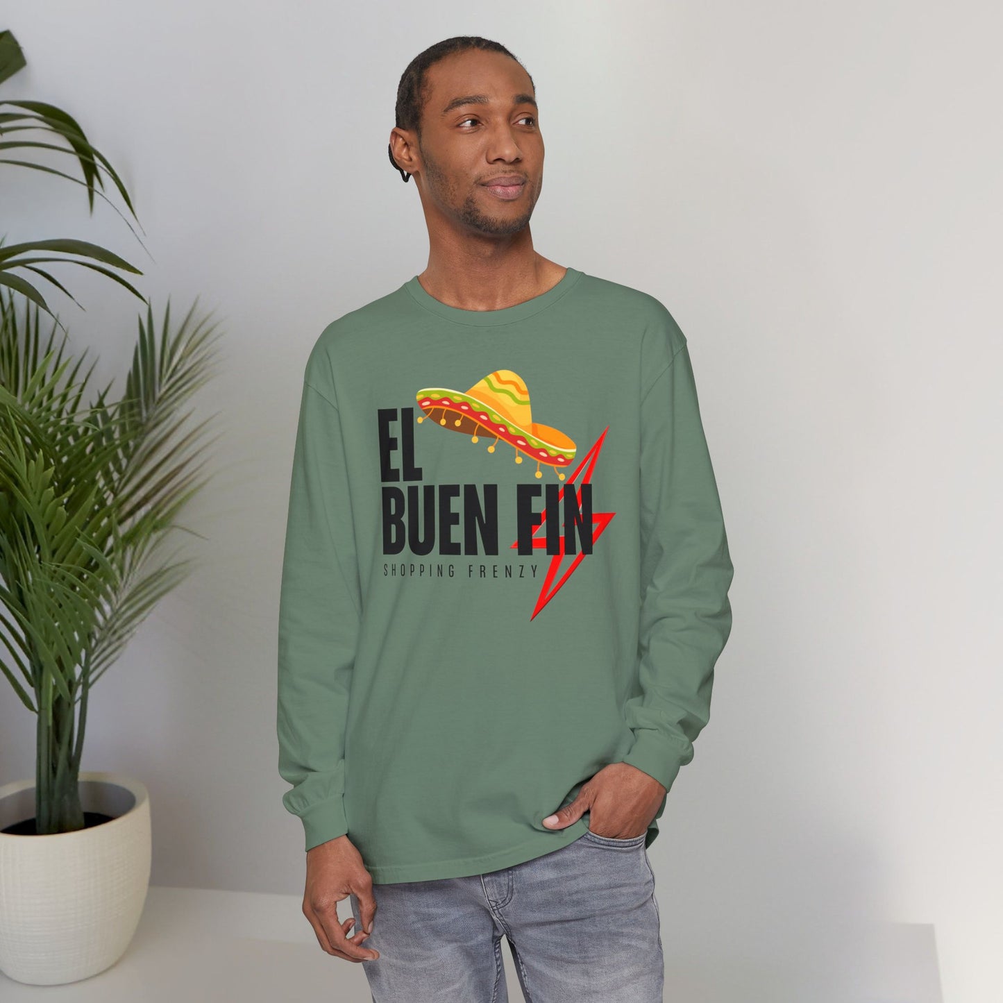 El Buen Fin Shopping Frenzy Long Sleeve - Lightning Graphic Tee