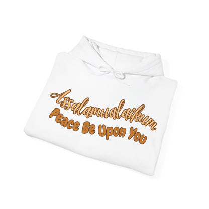 Assalamualaikum Peace Be Upon You Graphic Hoodie - Cozy Salam Typography Unisex Hoodie