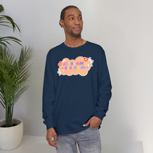 Assalamualaikum Typographic Long Sleeve Tee T-Shirt - Cute Cat Lover Graphic Cozy Soft Cotton Unisex Long Sleeve Tee