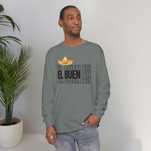 El Buen Fin Shadow Typography Long Sleeve - 3D Graphic Tee