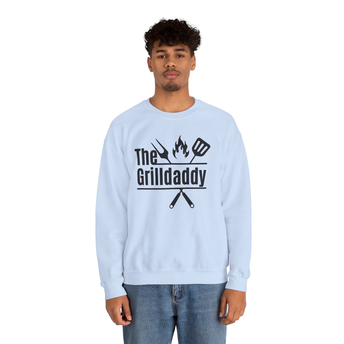 The Grilldaddy Typography Sweatshirt - Cozy Soft Cotton Unisex BBQ Graphic Sweatshirt