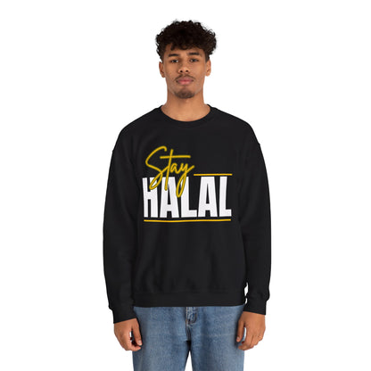 Stay Halal Graphic Sweatshirt - Soft Cozy Stay Halal Graphic Unisex Sweatshirt