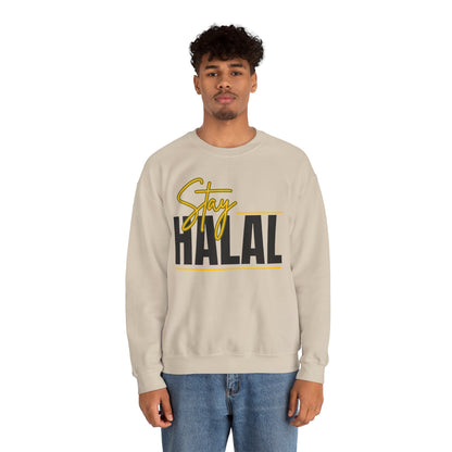 Stay Halal Graphic Sweatshirt - Soft Cozy Stay Halal Graphic Unisex Sweatshirt