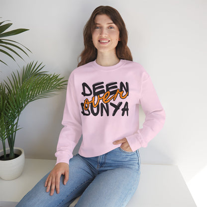 Deen Over Dunya Typographic Sweatshirt - Cozy Soft Cotton Unisex Statement Sweatshirt
